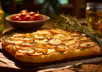 La recette rapide de la focaccia pommes de terre et romarin : un délice à déguster sans modération ! La recette rapide de la focaccia pommes de terre et romarin : un délice à déguster sans modération !
