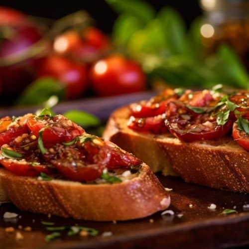 Bruschetta à la pizzaiola